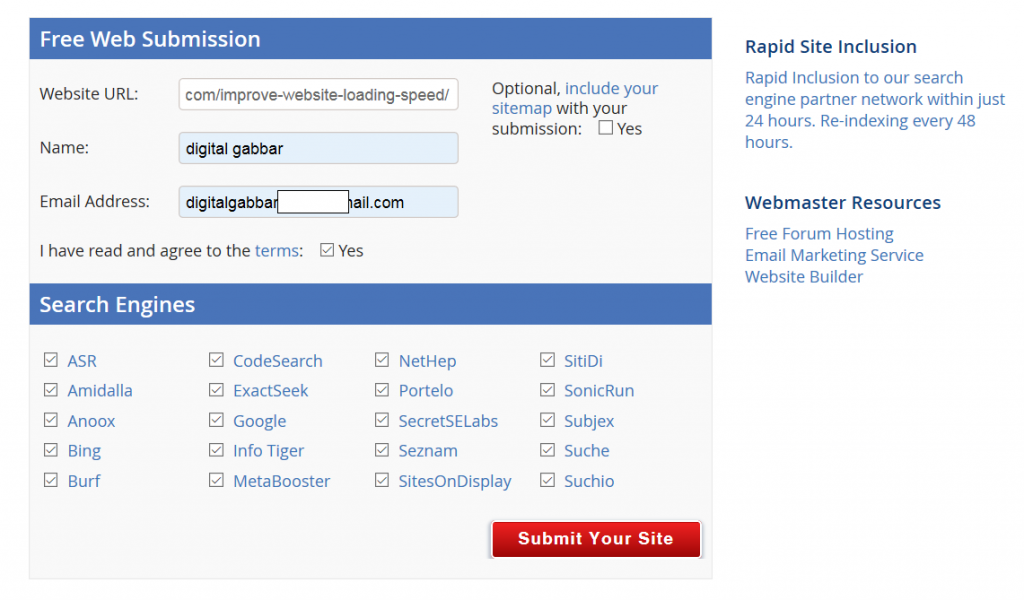 Ping Submission Sites अपने ब्लॉग को तुरंत इंडेक्स करे - 65 pinging sites list 1
