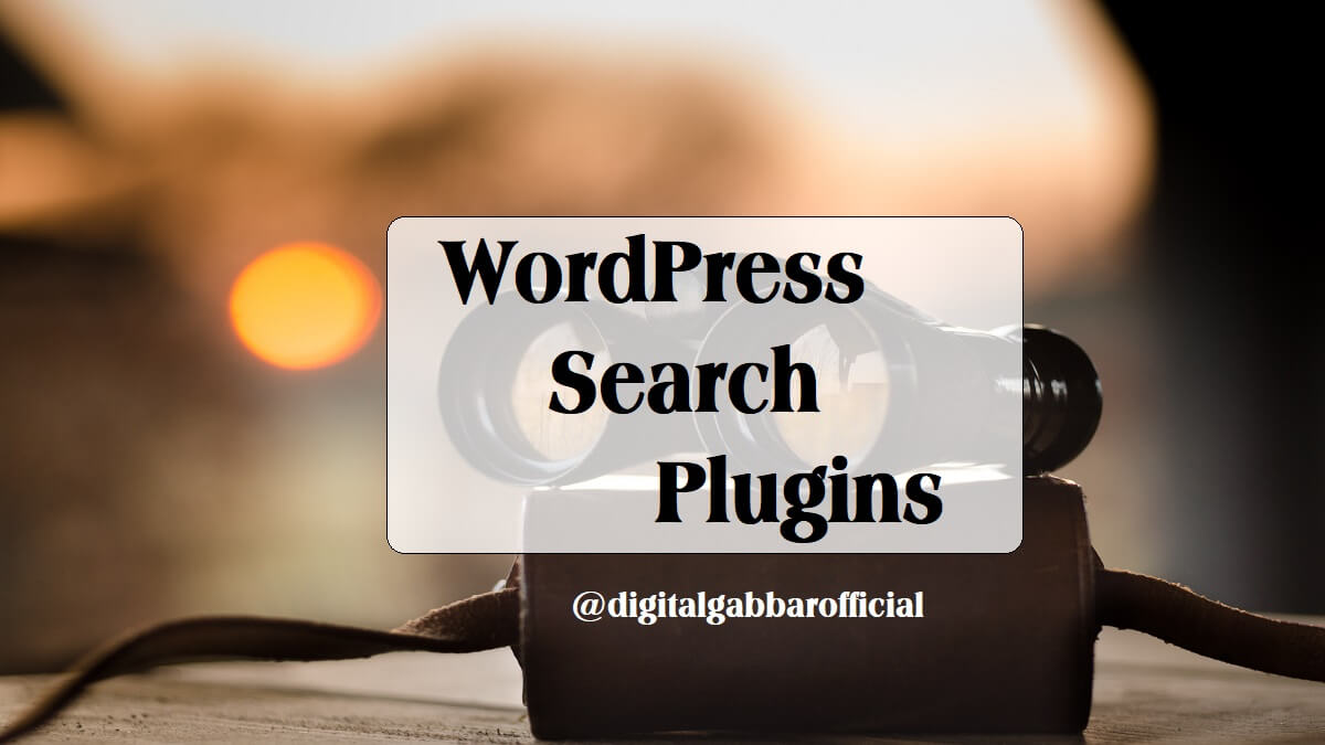 WordPress Search Plugins