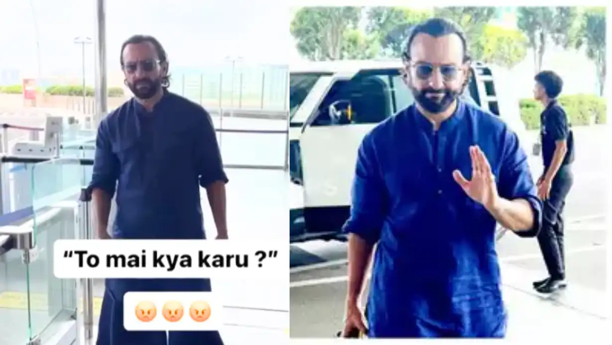 Saif Ali Khan Suddenly Got Angry, People Trolled Him After Seeing His Outfit And Mood