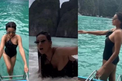 A Big Accident Happened In The Sea With Bikini Clad Nia Sharma