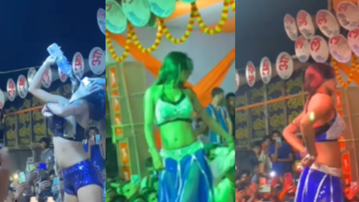 During The Stage Show, The Woman Took Off Her Clothes One By One