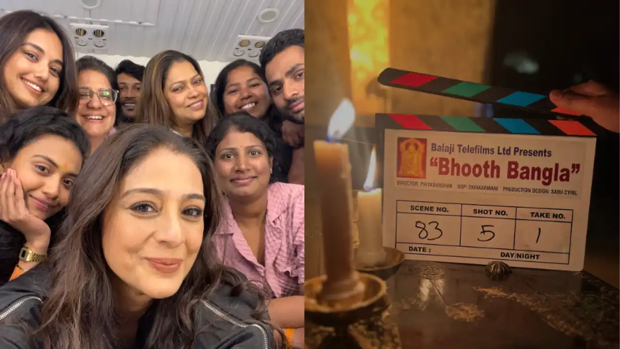 Tabu Gave A Big Update About 'bhoot Bangla', Shared A Stunning Picture From The Shooting Set