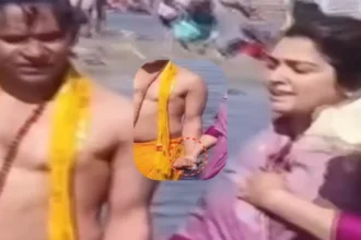 Amrapali Dubey Video Amrapali Dubey Was Seen Taking A Dip In Sangam With Nirhua