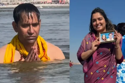 Amrapali Nirahua Took A Dip In The Maha Kumbh 2025