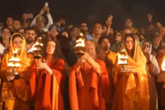 Arrival Of Raveena Tandon And Rasha Thadani In Maha Kumbh 2025