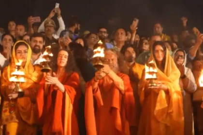 Arrival Of Raveena Tandon And Rasha Thadani In Maha Kumbh 2025