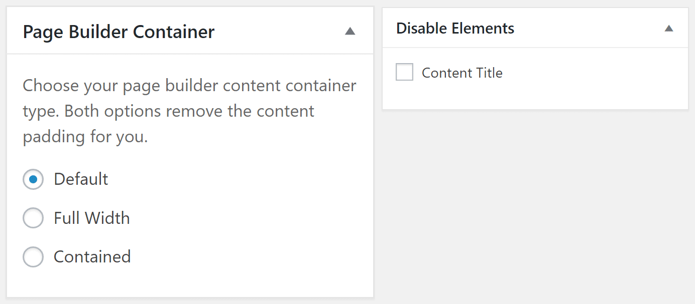 GeneratePress Review : The Perfect Lightweight Theme 8 page builder container disable elements