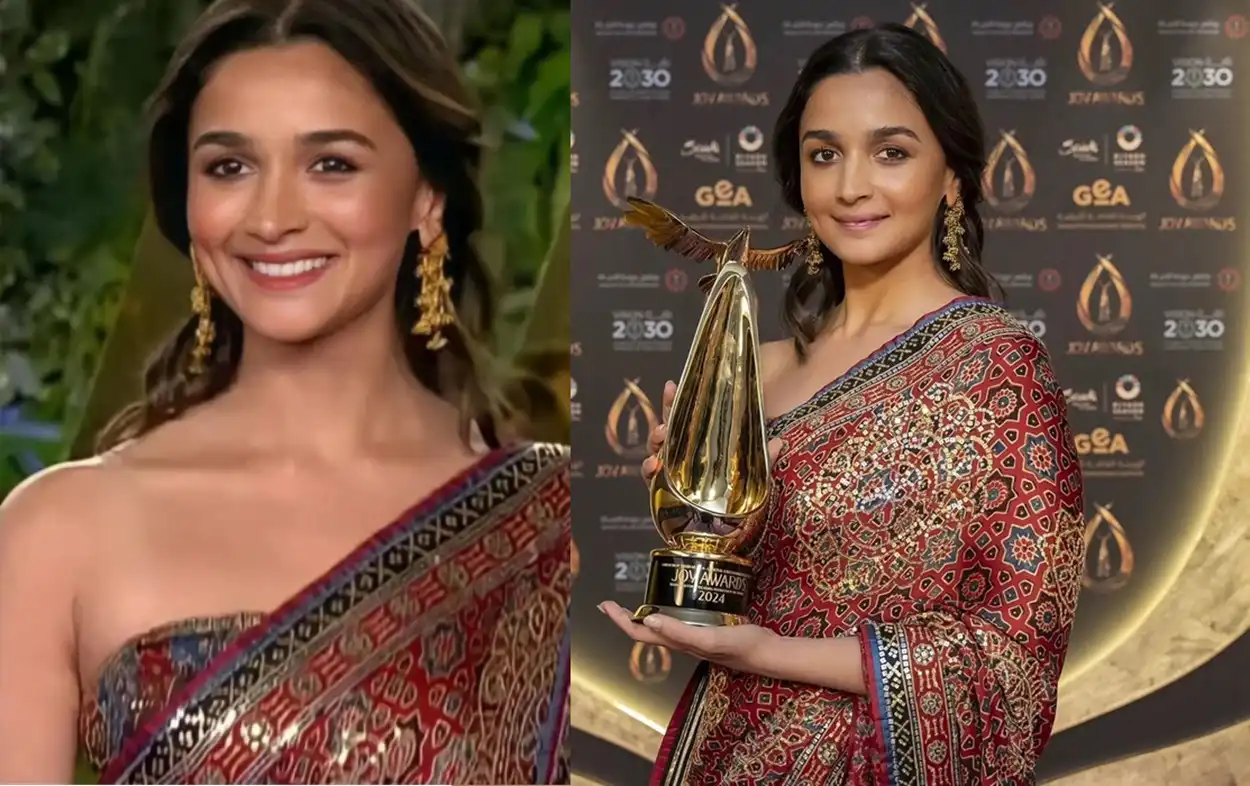 Alia Bhatt attended the Saudi Arabia Awards event adorned in a gorgeous saree