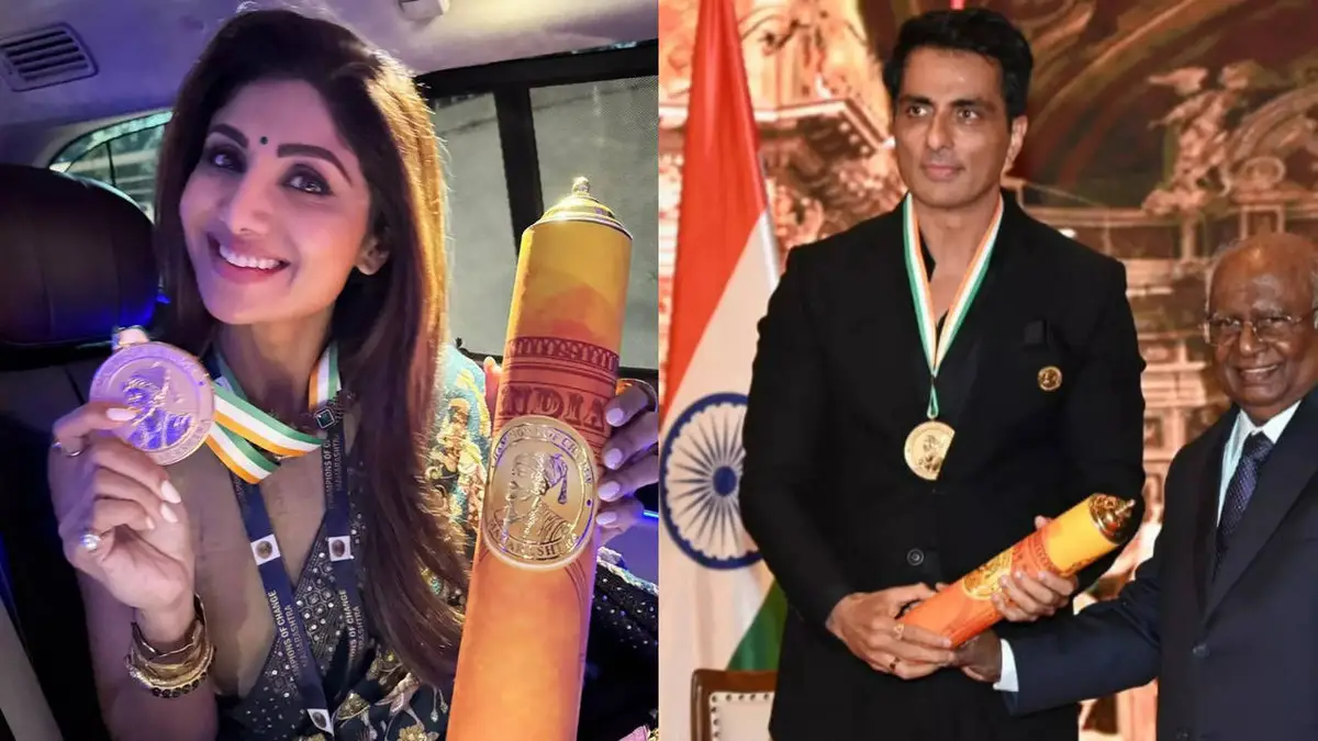 Champions of change award conferred to Bollywood celebrities