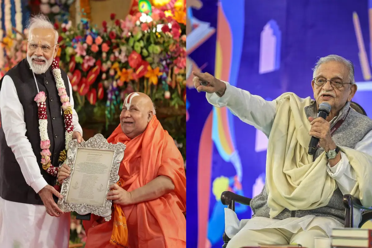 Guljar and Jagadguru Rambhadracharya recieves Jnanpith Award