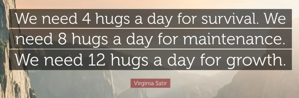 a quote on hugs