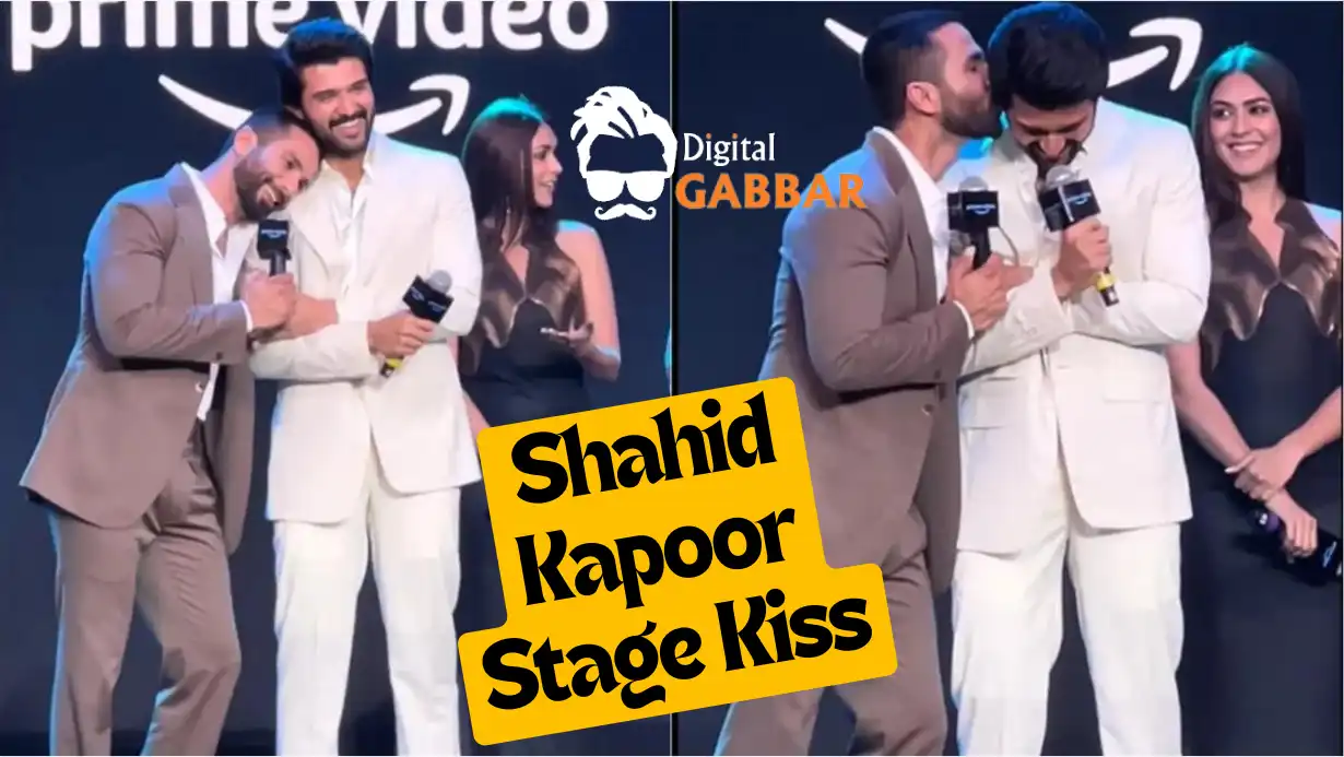 Shahid Kapoor Stage Kiss