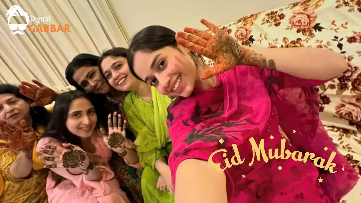 Preparations Begin for Eid at Jannat Zubair Home Henna on Hands, Decorating for Celebration