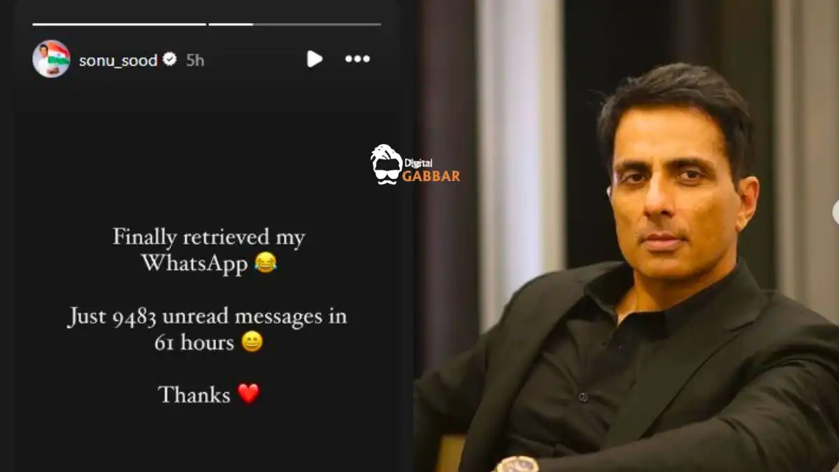 Sonu Sood's WhatsApp is Back with 9,483 Unread Messages in 61 Hours