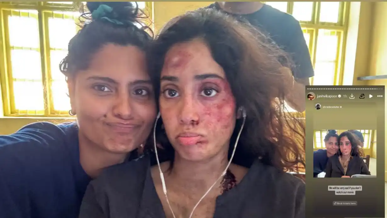 Janhvi Kapoor's Deep Injury on Her Face! Fans Worried Seeing the Actress's Condition