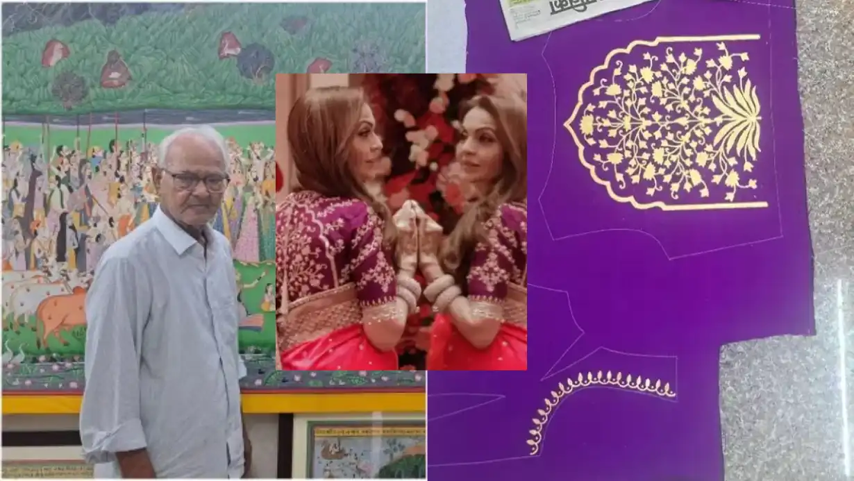 Nita Ambani's 'real Gold Leaf' Blouse Took 50 55 Hours To Create By Pichwai Artist