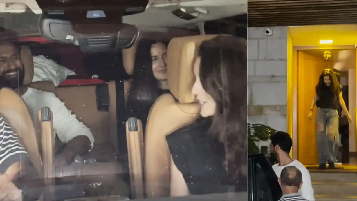 Vicky Kaushal And Katrina Kaif Radiate Happiness As They Step Out Of Zoya Akhtar's Residence