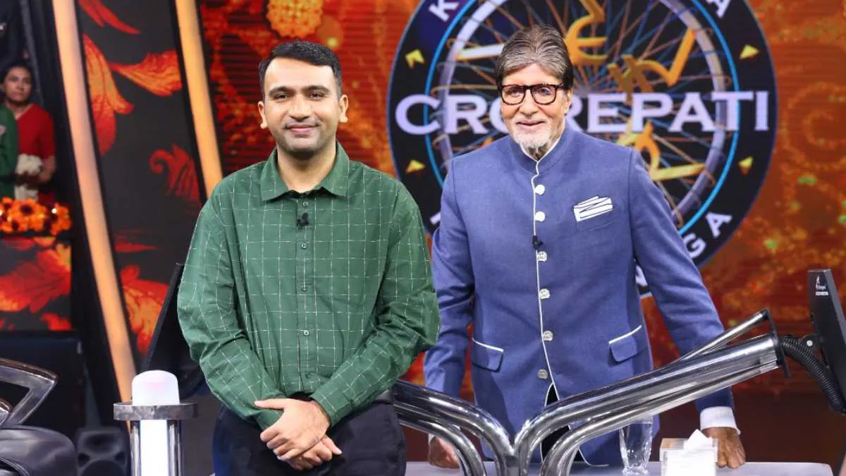 Akshay Narang And Big B On Kbc 16.