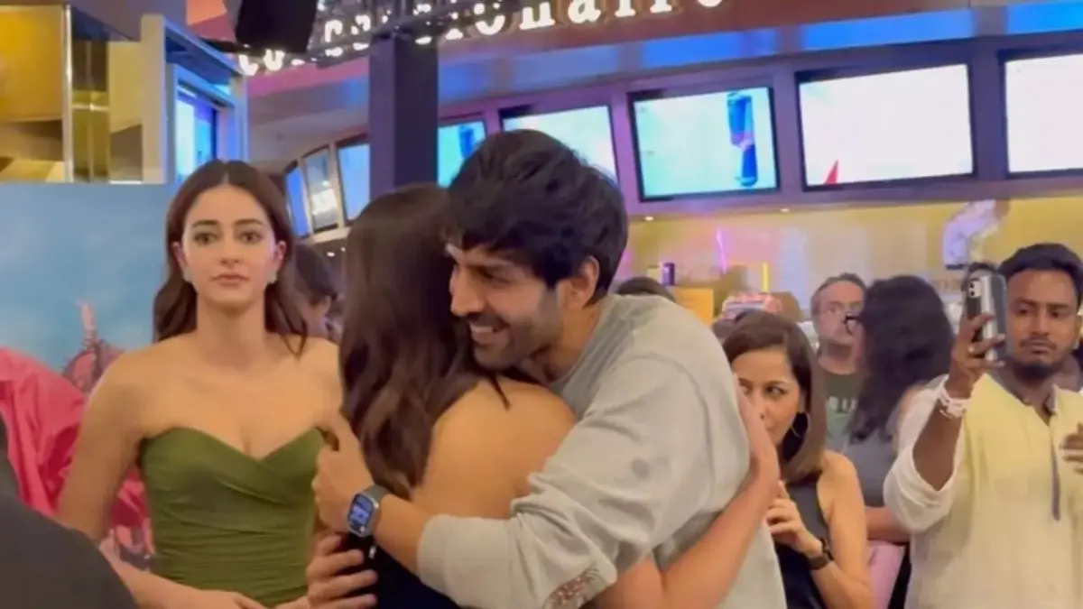 Sara Ali Khan and Kartik Aaryan At Call Me Bae Premiere