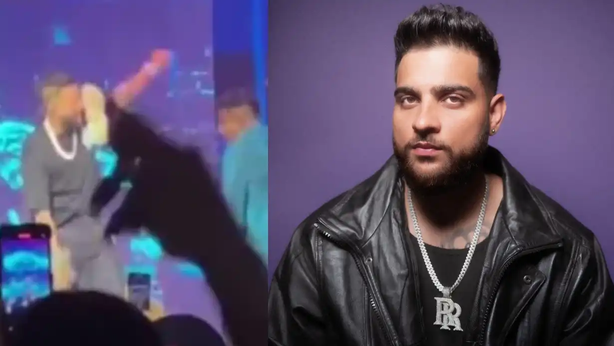 Shocking Incident Karan Aujla Attacked By Fan During Live Concert In London