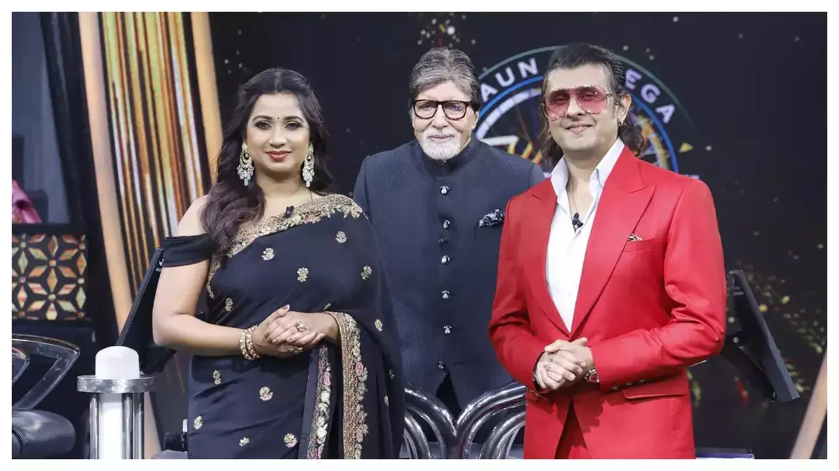 Shreya Ghosal, Amitabh Bachchan, Sonu Nigam At Kbc 16