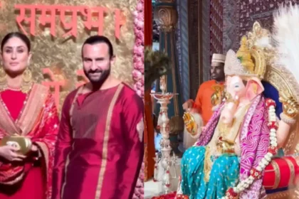 Star Studded Ganesh Utsav At Ambani Residence Saif And Kareena Stuns In Traditional Attire