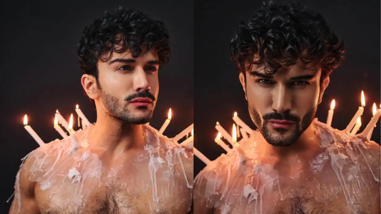 Actor Seen Playing With Danger By Lighting Candles On His Body – Sahil Salathia