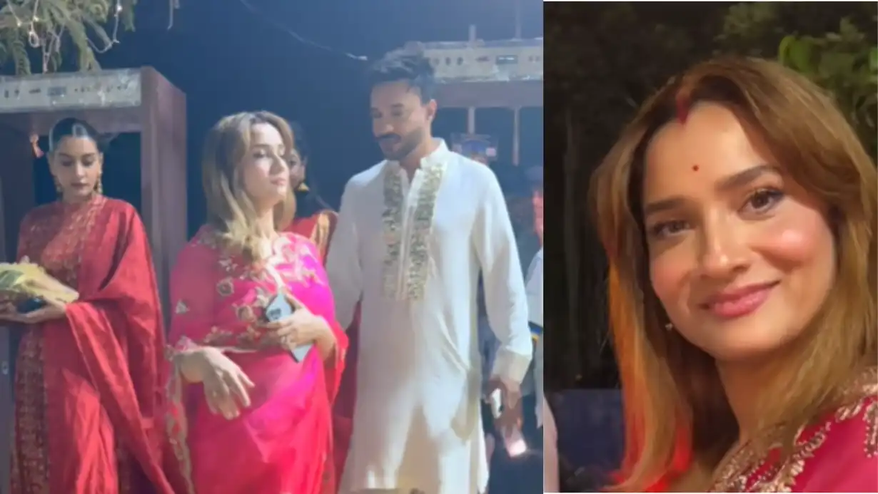 Is Ankita Lokhande Pregnant Vicky Jain's Wife Slips While Trying To Hide Baby Bump, Fans Speculate – Video Goes Viral