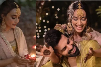 Naagin Fame Surbhi Jyoti Embellishes Her Hands With Fiancé’s Name Mehendi