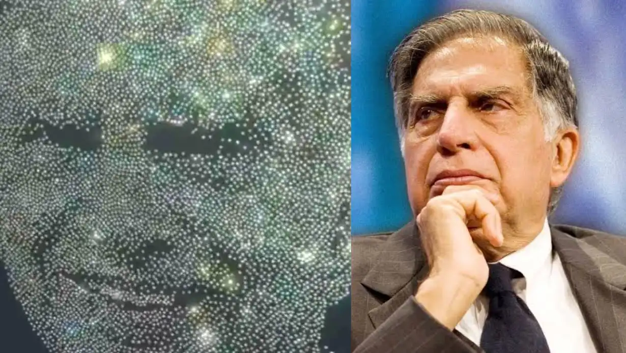 Ratan Tata's Diamond Portrait Viral Video Showcases Stunning Tribute By Surat Merchant