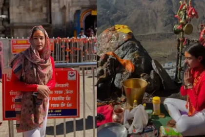 Sara Ali Khan Seeks Blessings At Kedarnath Temple Ahead Of Diwali