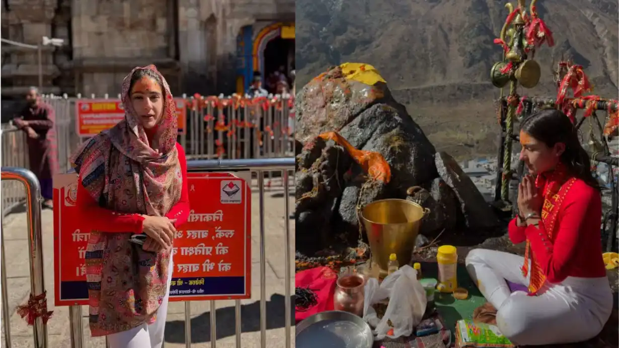 Sara Ali Khan Seeks Blessings At Kedarnath Temple Ahead Of Diwali