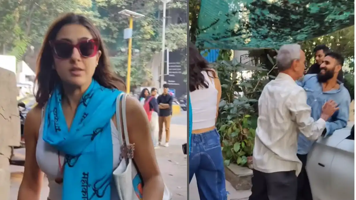 Elderly Man Protects The Sara Ali Khan From Paparazzi, Snatches Cameras In Viral Incident