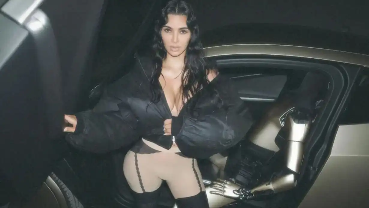 Kim Kardashian Bold Photoshoot With Tesla Bot Sparks Backlash