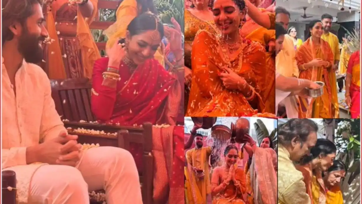 Naga Chaitanya And Sobhita Dhulipala’s Haldi Ceremony