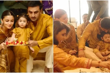 Ranbir Kapoor, Alia Bhat And Their Daughter Raha Performed Diwali Puja Webp File