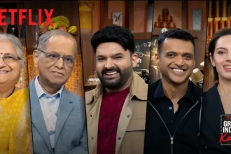 Sudha Murthy, Narayan Murthy, Kapil Sharma, Deeinder Goyel, Gia