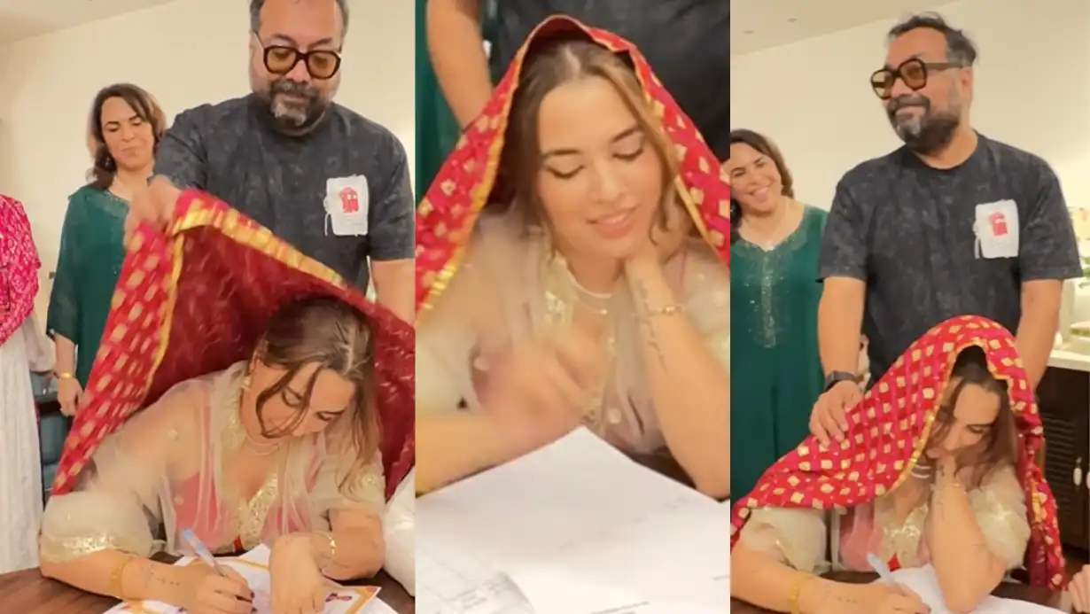 Anurag Kashyap's Heartwarming Moment Adjusting Daughter Aaliyah's Dupatta At Her Wedding