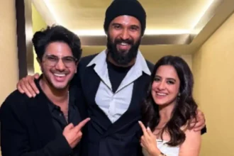 Jasleen Royal's Special Moment With Dulquer Salmaan And Vijay Deverakonda