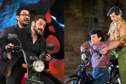 Salman Khan And Amir Khan Recreatig Iconic Scene From Andaz Apna Apna