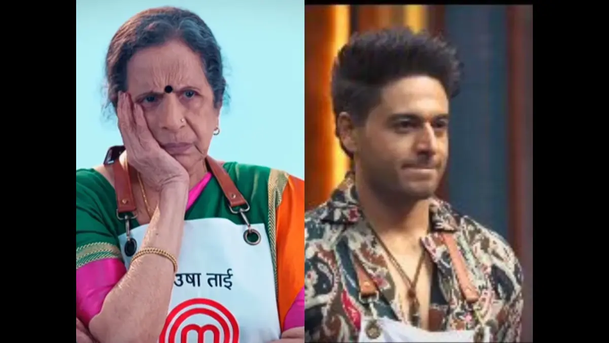 Usha Nadkarni And Gaurav Khanna In Celebrity Masterchef