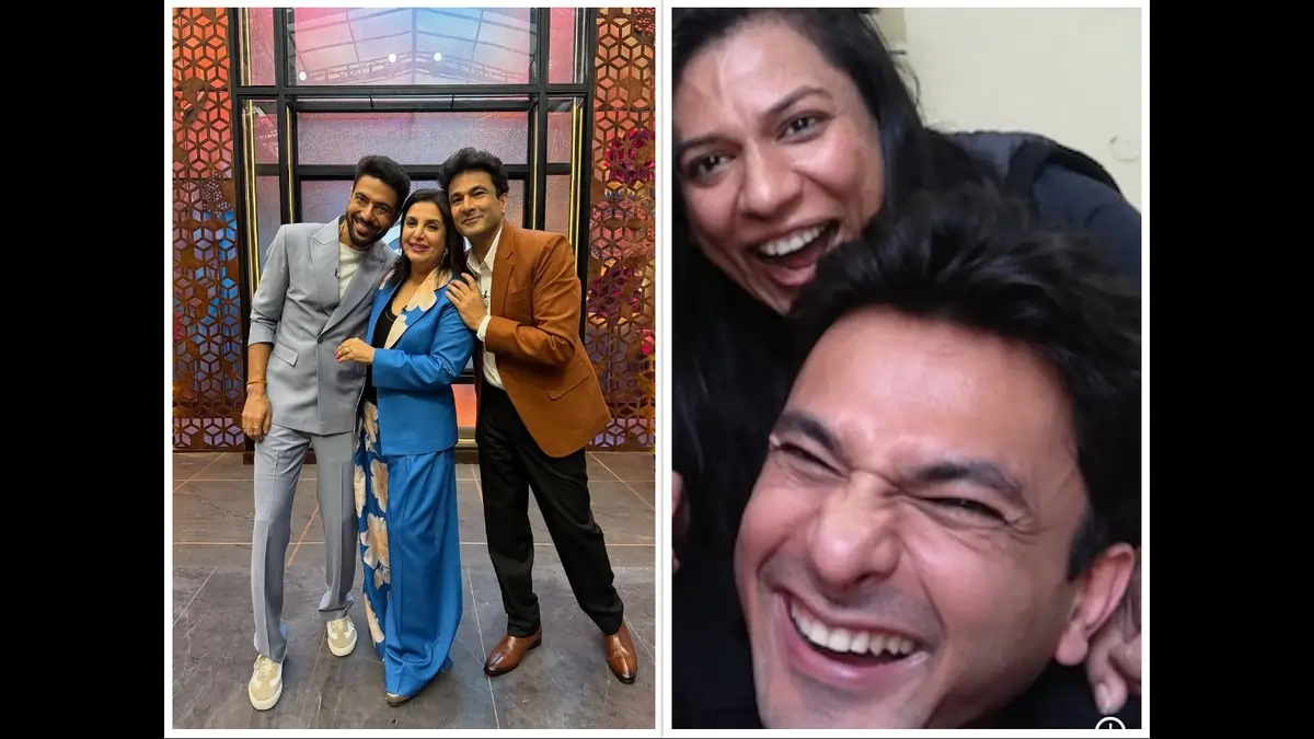 Celebrity Masterchef Judges And Vikas Khanna With His Sister