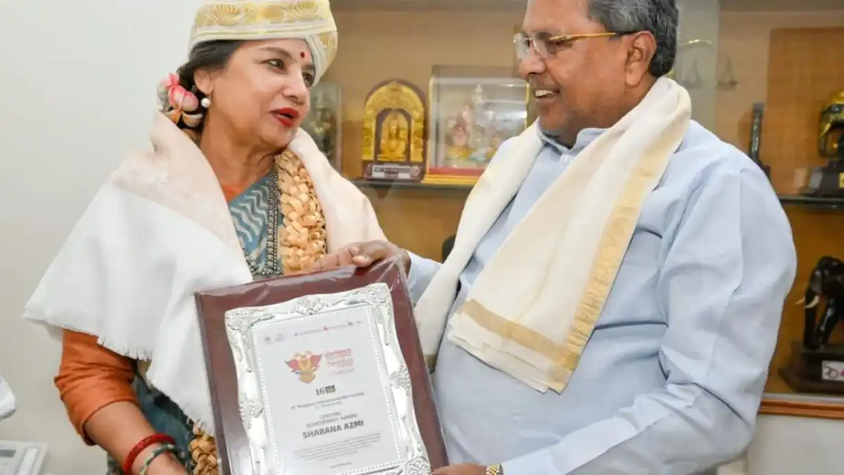 Shabana Azmi Honored With Lifetime Achievement Award By Karnataka Cm