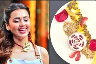 Tejasswi Prakash With Her Dish