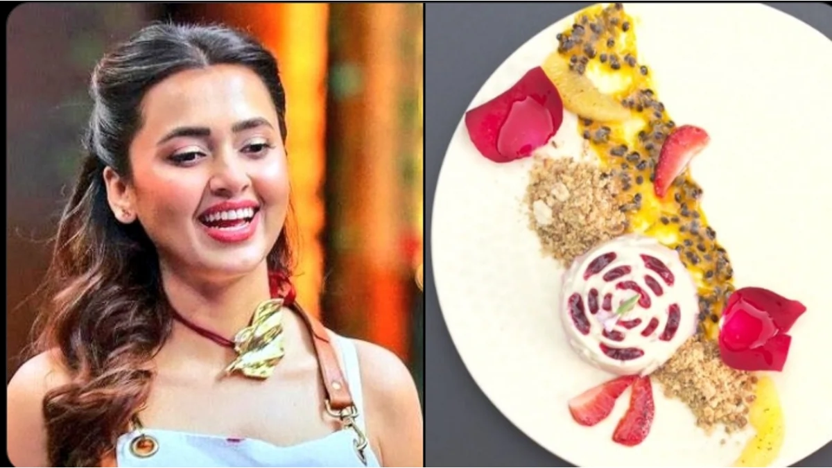 Tejasswi Prakash With Her Dish