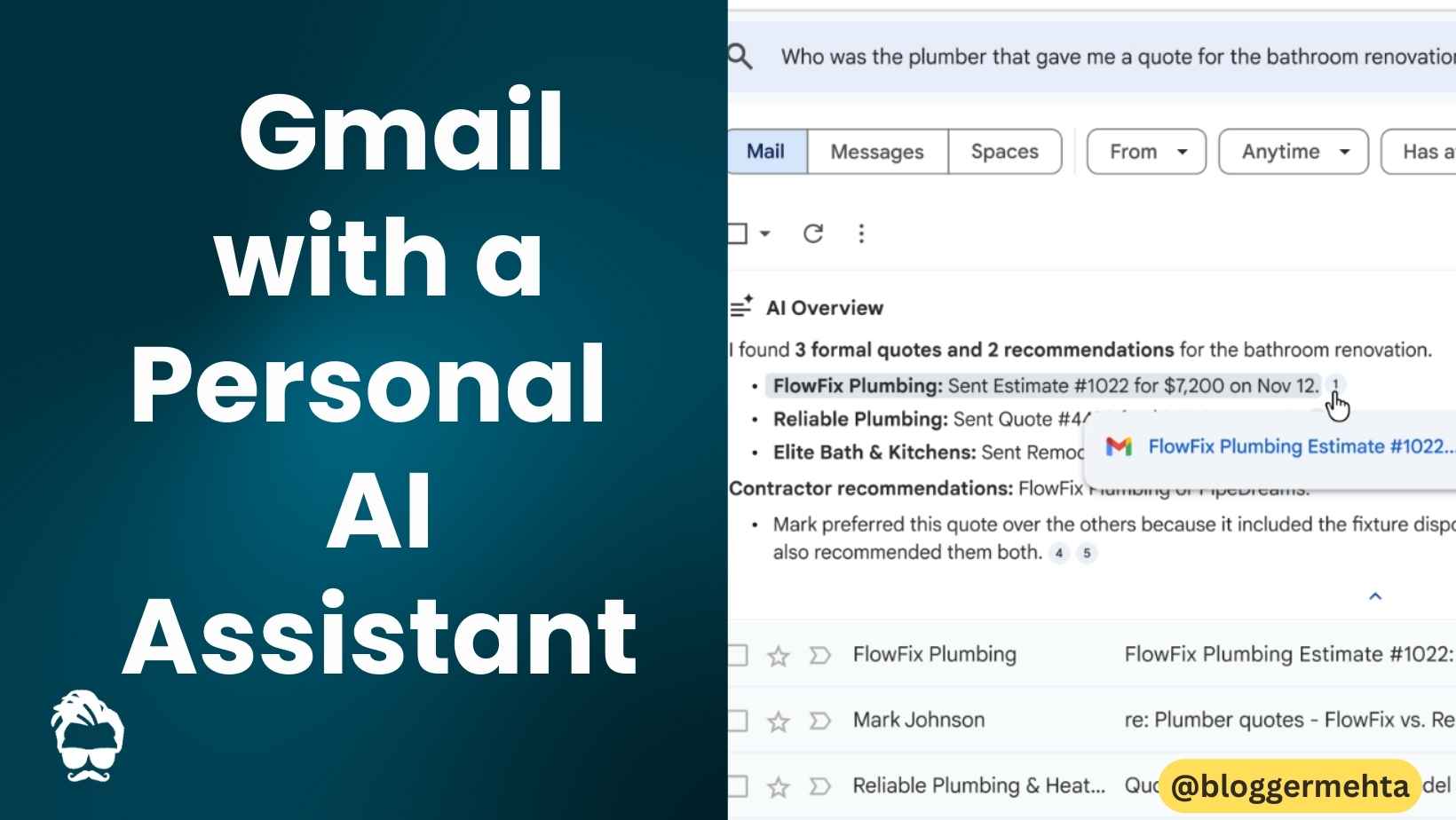 Digital Gabbar - The Tech Giant of India | Rohit Mehta Blog 6 Google Unveils Ai Overviews & Ai Inbox For Gmail