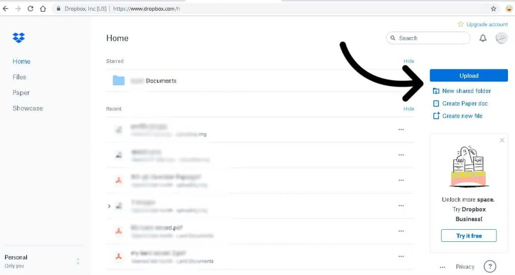 What is Dropbox? How to Use Dropbox? Complete Beginner’s Guide 2 Dropbox Screen