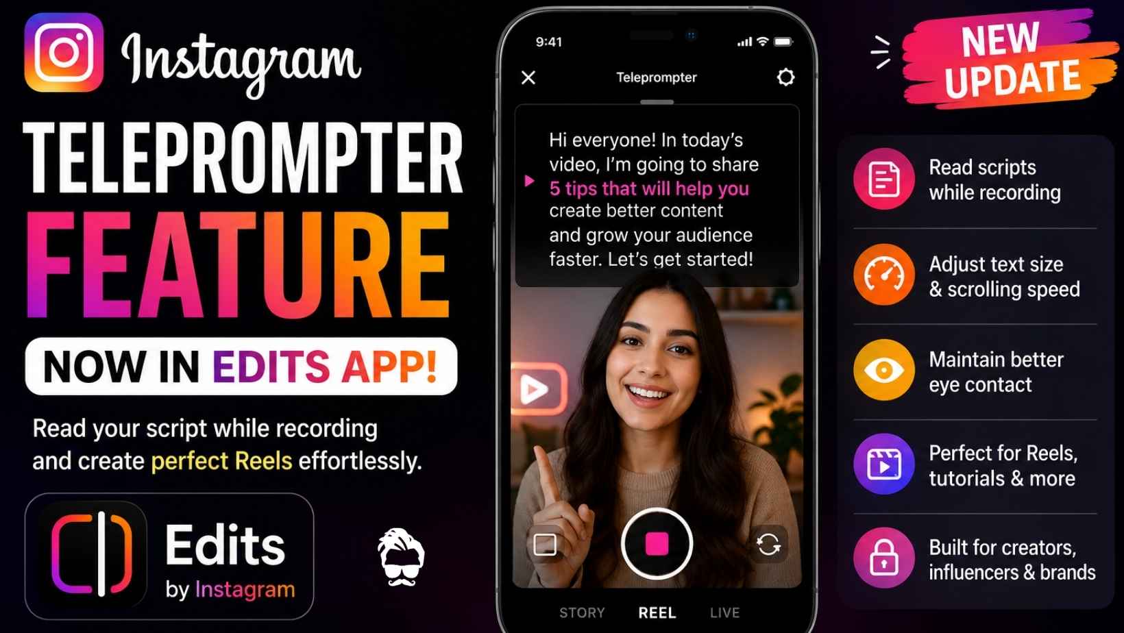Digital Gabbar - The Tech Giant of India | Rohit Mehta Blog 6 Instagram Teleprompter Feature For Reels